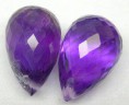 Par de Ametistas Briolet 9x5mm