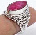 Anel de Prata com Rubi Indiano