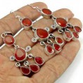 Conjunto de Prata com Rubis
